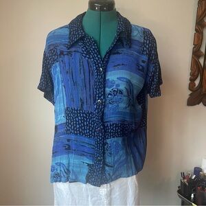 90s Rayon Shirt M